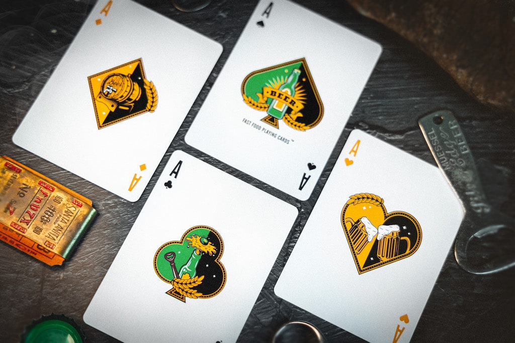 Beer Playing Cards Playing Cards by Fast Food Playing Card Company