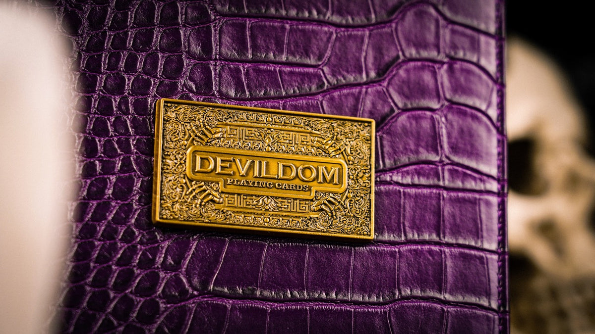 Devildom Luxury Leather Playing Cards Playing Cards by Ark Playing Cards