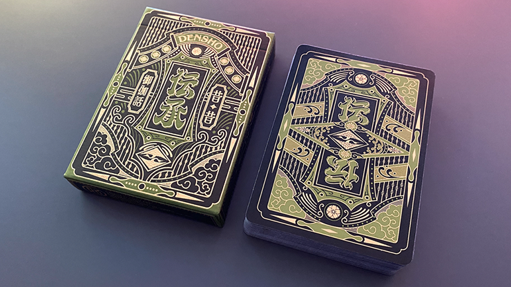 Green Densho Playing Cards Playing Cards by Card Experiment
