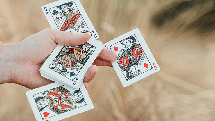 Red Drifters Playing Cards Playing Cards by Dan & Dave