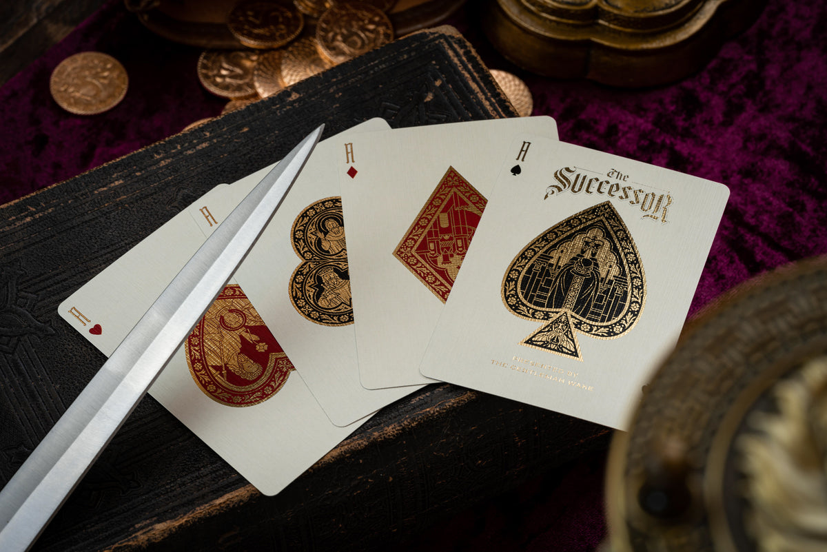 The Successor Monarch White Playing Cards Playing Cards by The Gentleman Wake