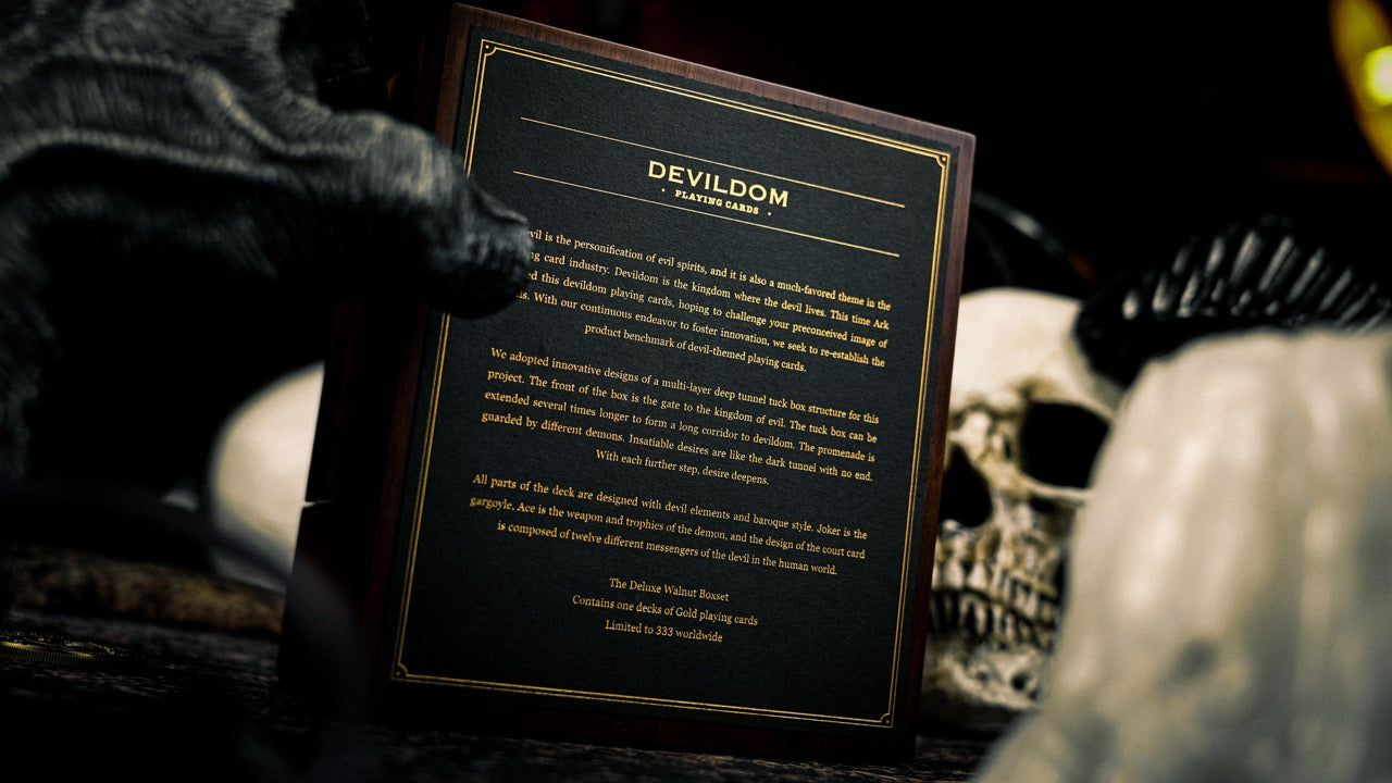 Devildom Walnut Playing Cards Playing Cards by Ark Playing Cards