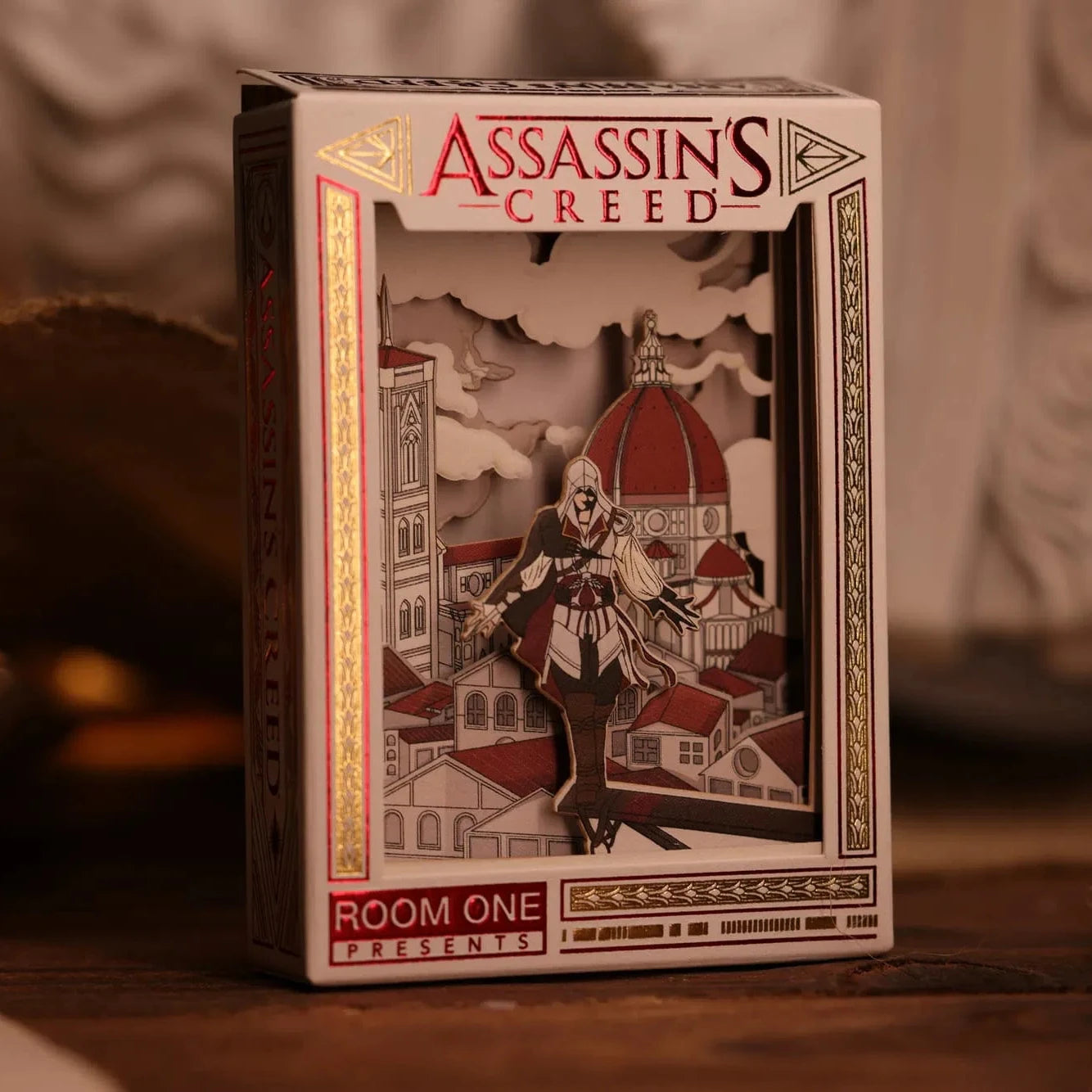Assassins Creed Playing Cards - 3D White – Rare Playing Cards, image size:1334x1334