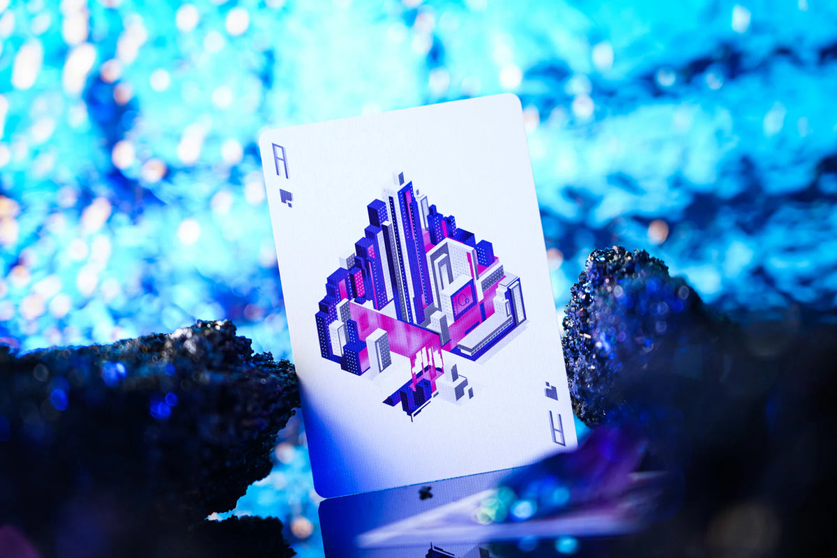 City of Mirror Playing Cards Playing Cards by RarePlayingCards.com