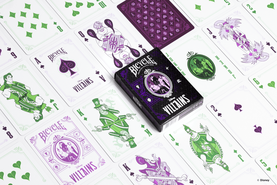 Bicycle Disney Villains by US Playing Card Co - Purple Playing Cards by Bicycle Playing Cards