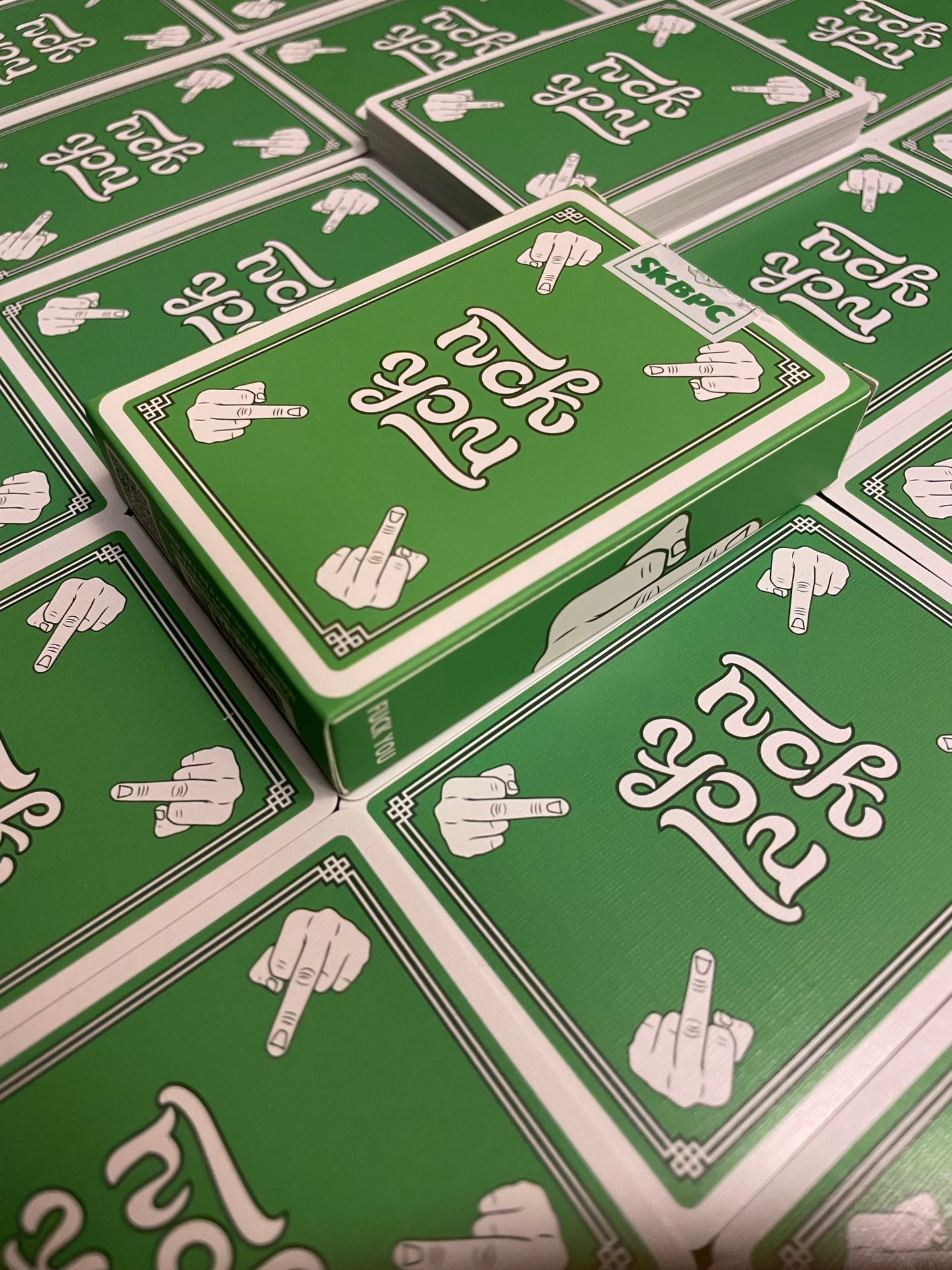 Two Words One Finger Playing Cards Playing Cards by Playing Cards