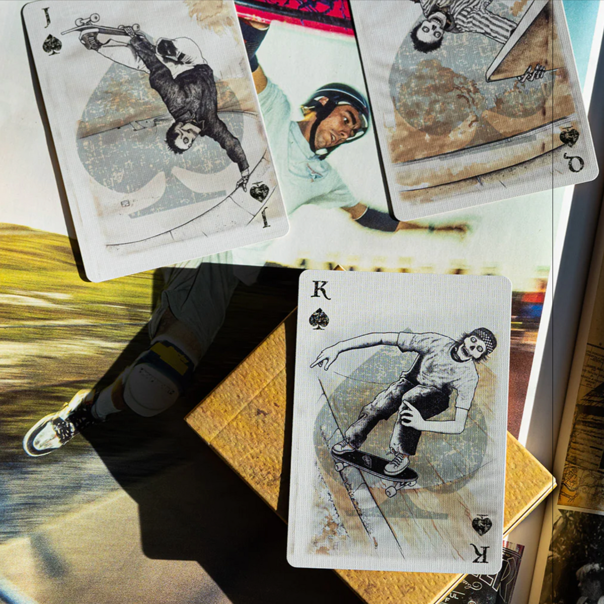 Lance Mountain Skating Skeletons Playing Cards