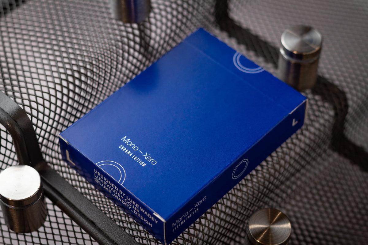 Mono Xero Chroma Edition Playing Cards - Blue Playing Cards by Luke Wadey