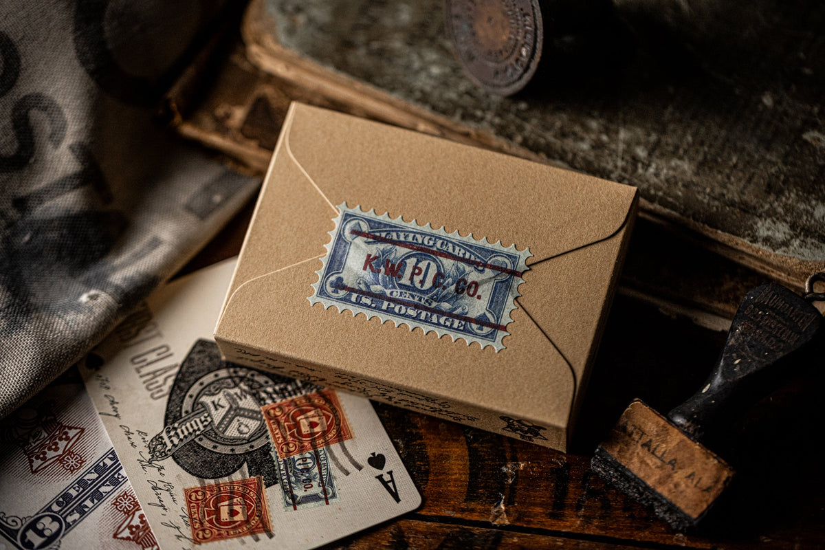 Postage Paid Blue Edition Playing Cards Playing Cards by Kings Wild Project