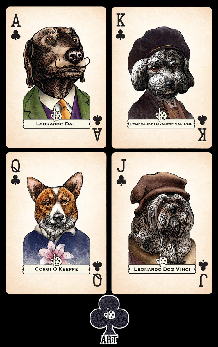 Dogs Playing Cards