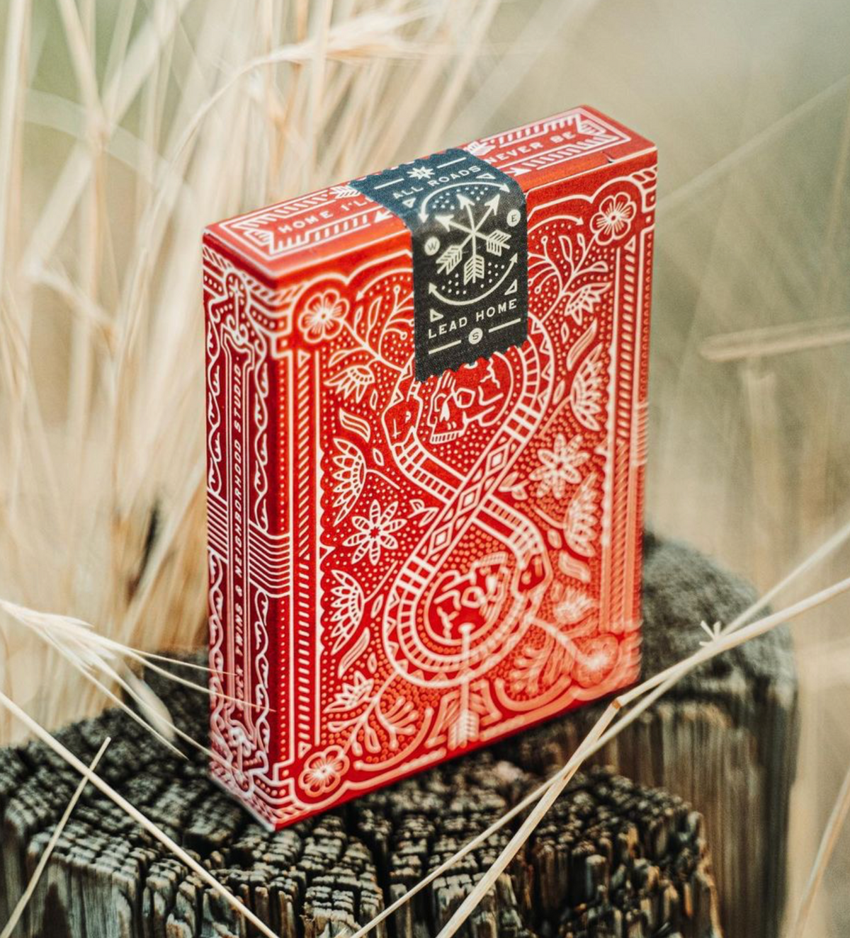 Red Drifters Playing Cards Playing Cards by Dan & Dave