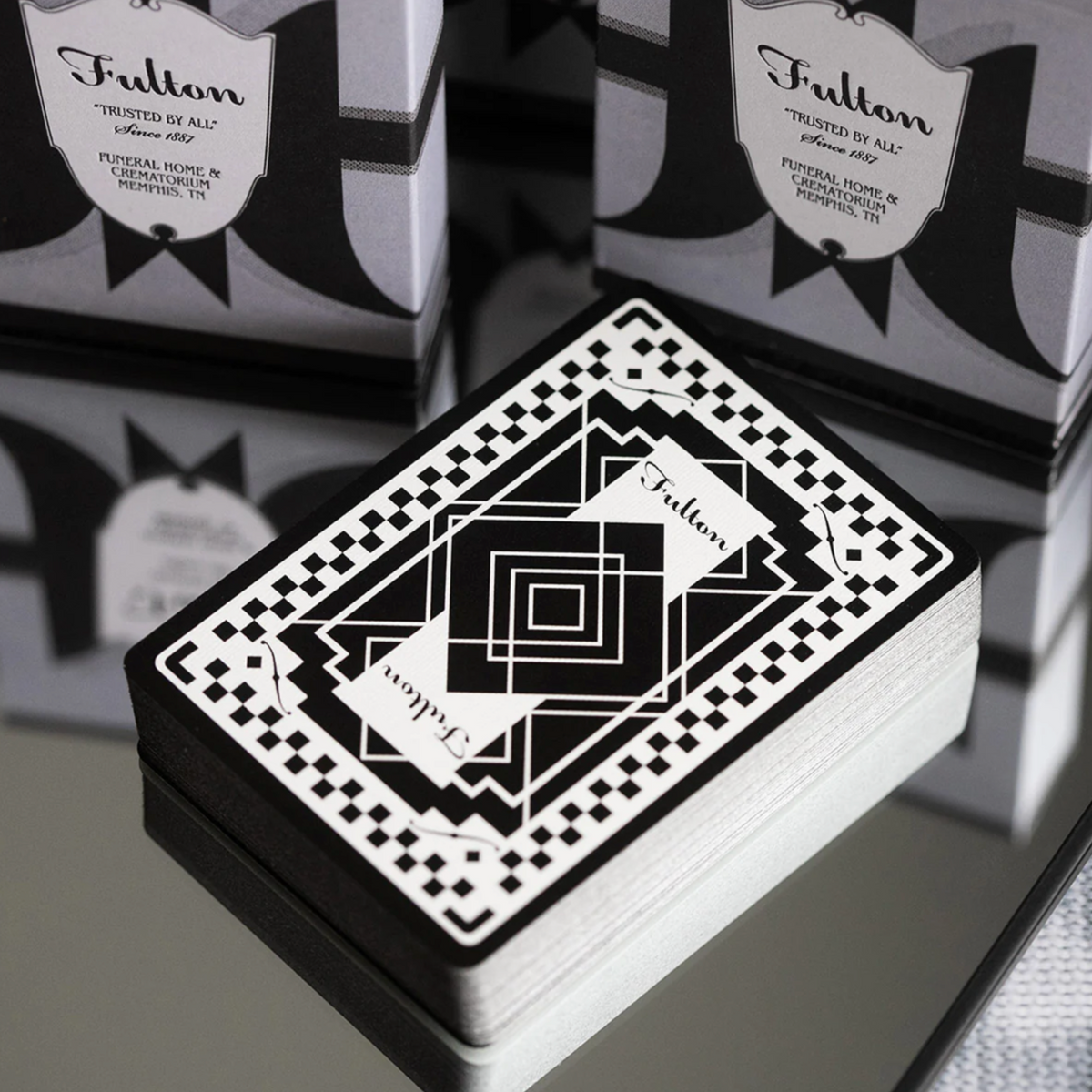 FULTON'S FUNERAL PLAYING CARDS Playing Cards by Fultons Playing Cards