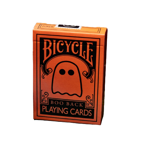 Orange Bicycle Boo Back Playing Cards Playing Cards by Bicycle Playing Cards