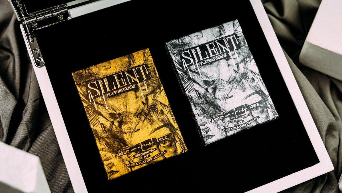 Silent Playing Cards - Deluxe Lacquer Collector's Box Set Playing Cards by Alpha Playing Cards