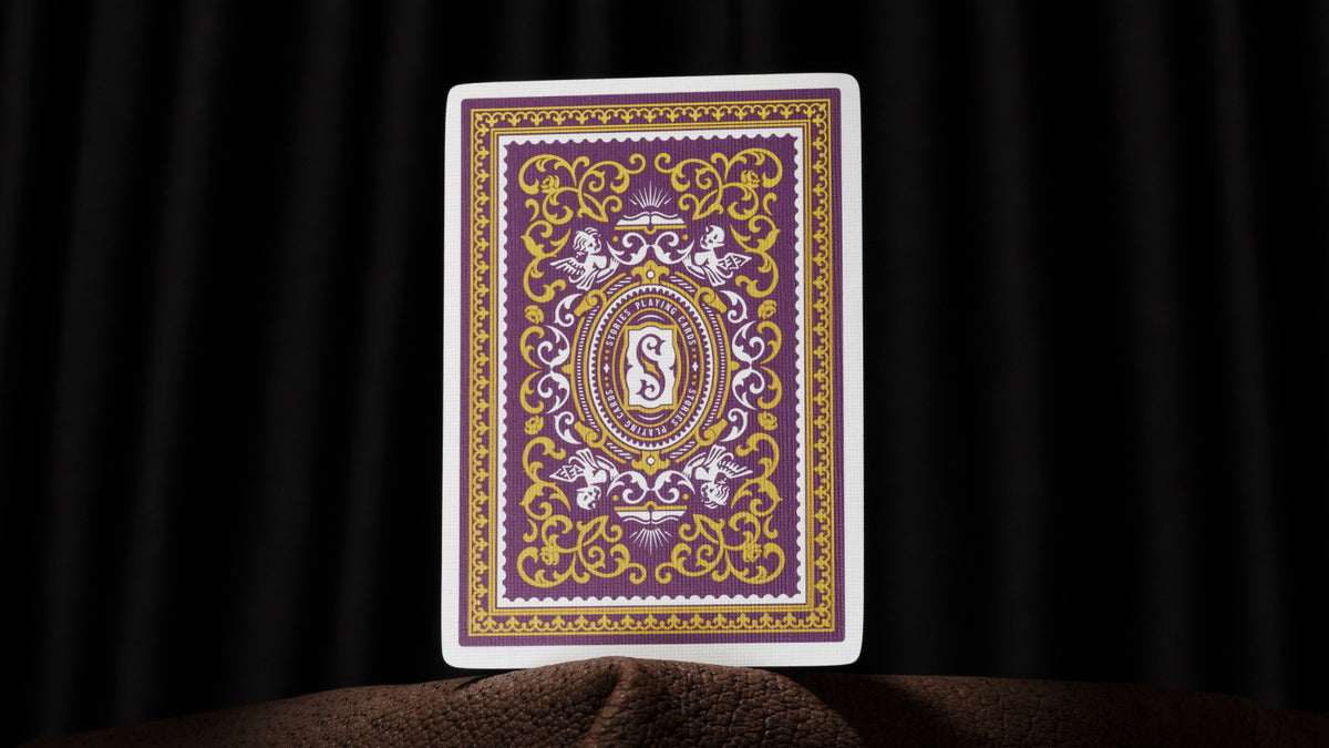 Stories Vol. 5 Purple Gilded Playing Cards Playing Cards by Vanda
