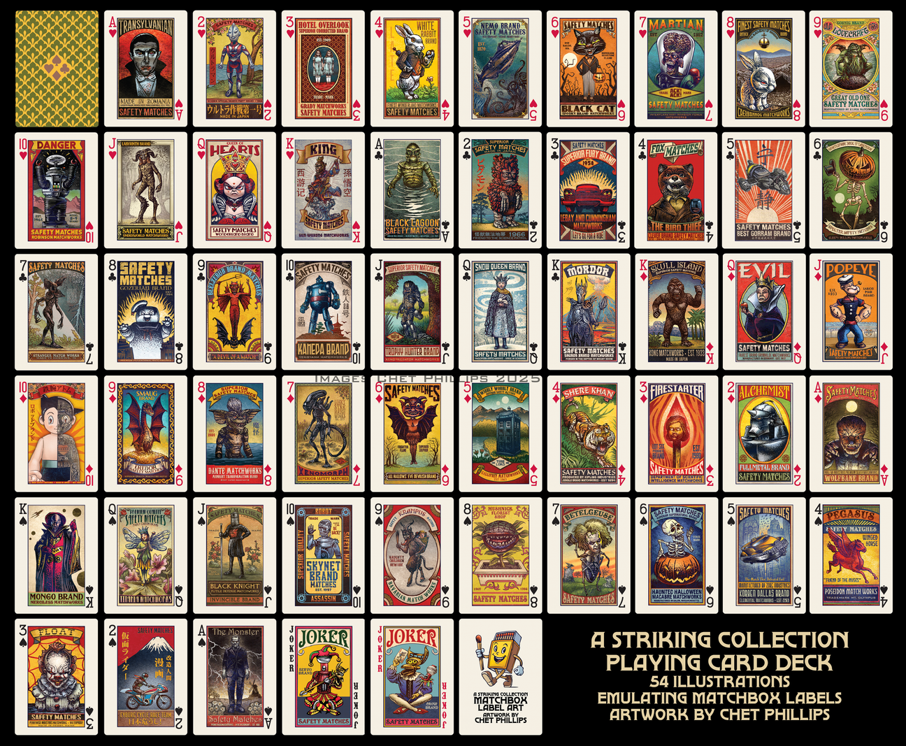 Matchbox Label Art Playing Cards