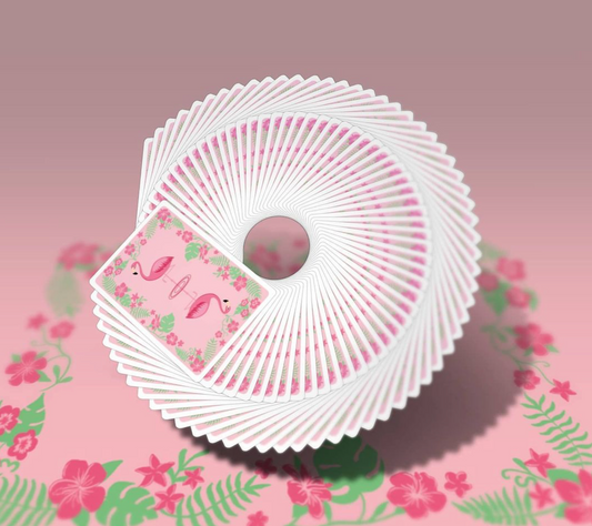 Wild Flamingo Playing Cards Playing Cards by RarePlayingCards.com