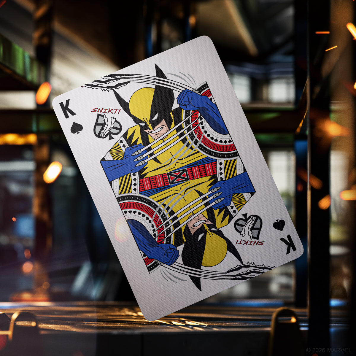 X-Men collectible playing cards featuring iconic mutant characters