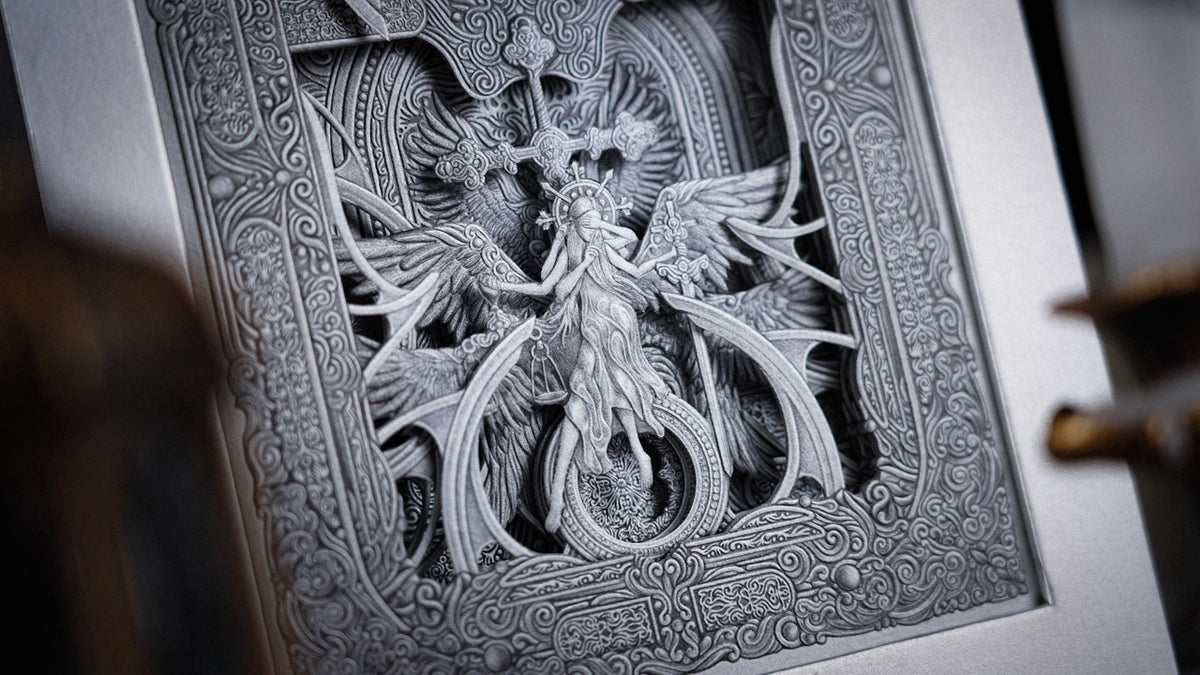 Halidom Silver Sacred Playing Cards Playing Cards by Ark Playing Cards