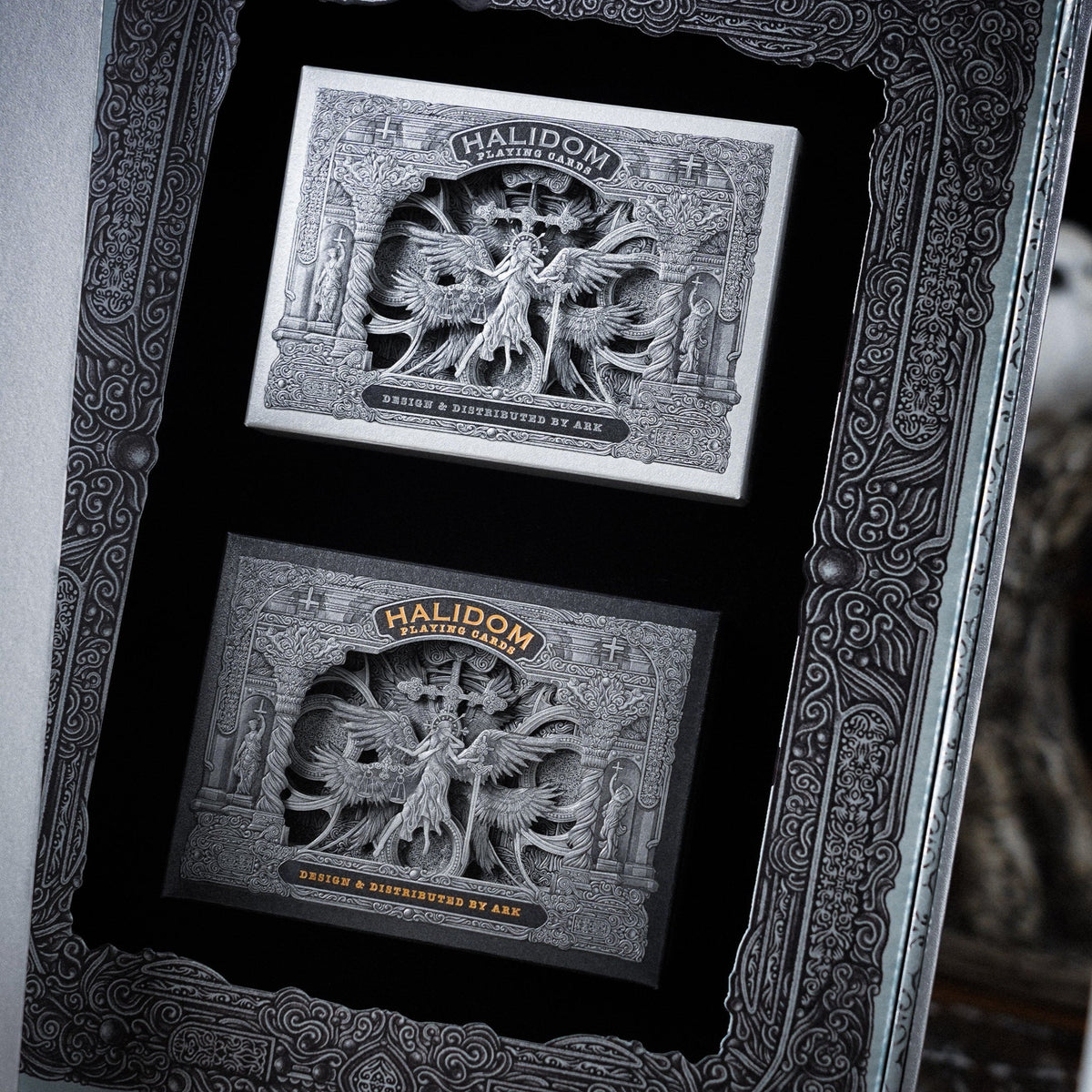 Halidom Silver Sacred Playing Cards Playing Cards by Ark Playing Cards