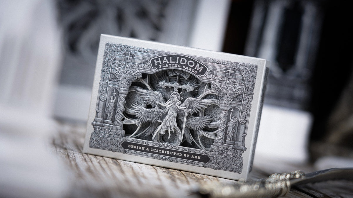 Halidom Silver Sacred Playing Cards Playing Cards by Ark Playing Cards