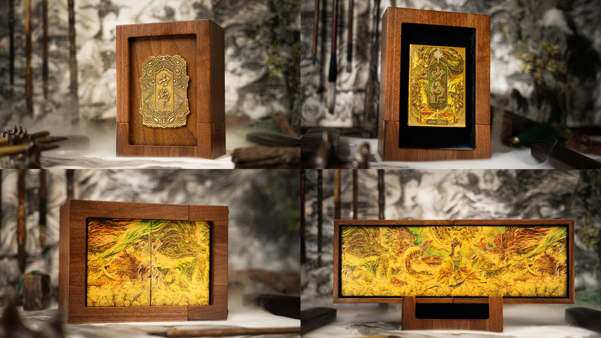 ShanHai Walnut Boxset Playing Cards by Ark Playing Cards
