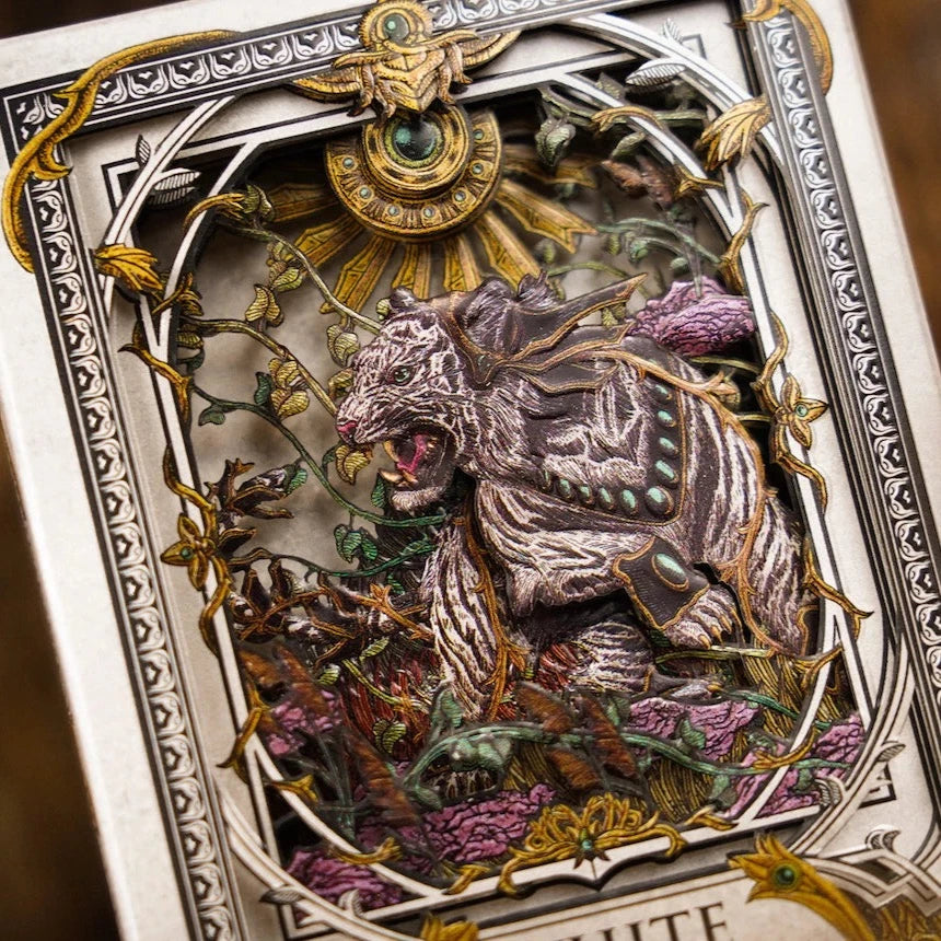 White Tiger Playing Cards Playing Cards by Ark Playing Cards