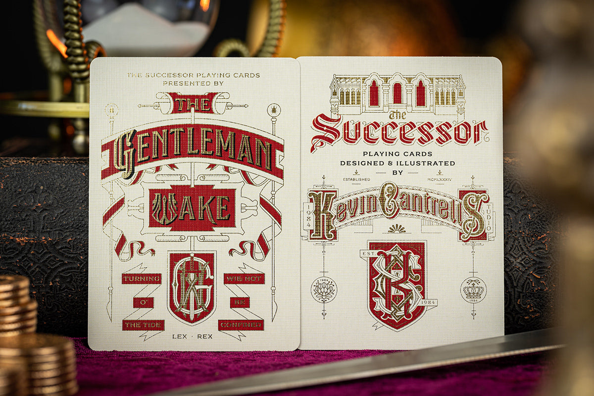 The Successor Monarch White Playing Cards Playing Cards by The Gentleman Wake