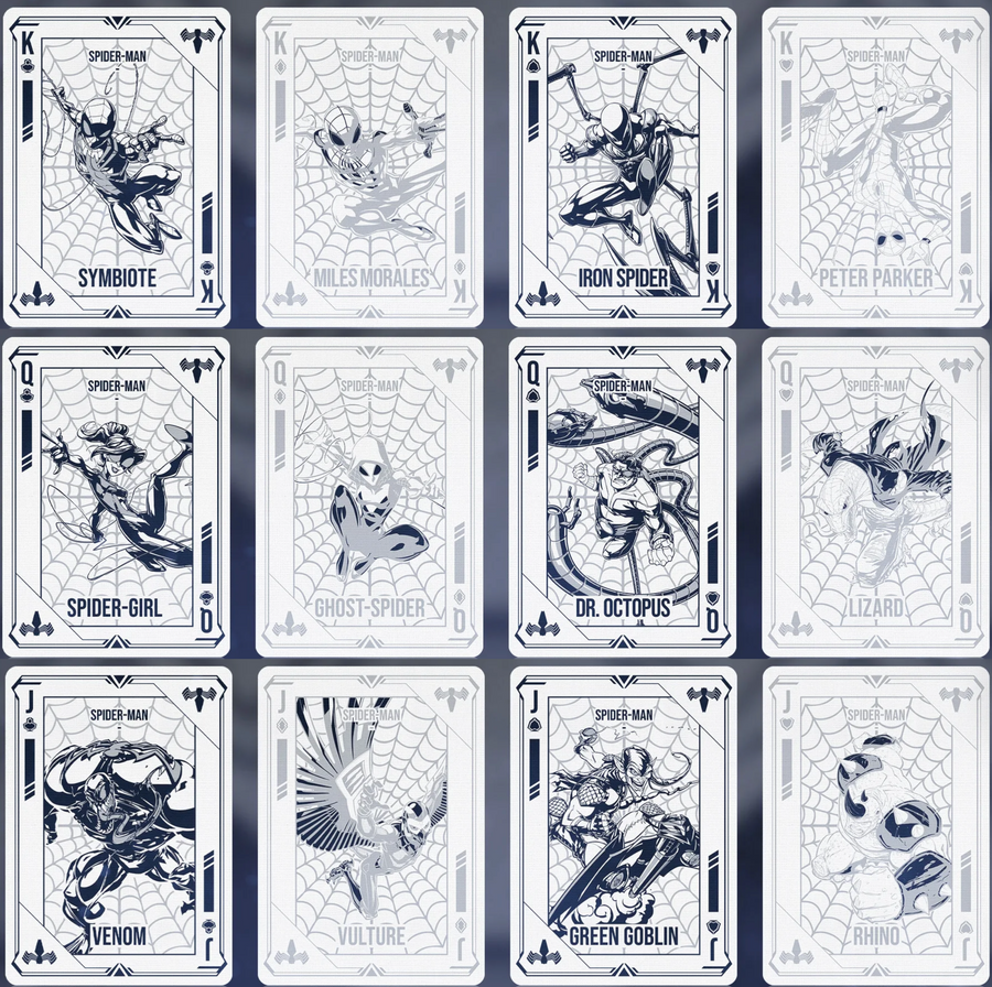 Spider Man Symbiote Playing Cards - Paper Playing Cards by Card Mafia