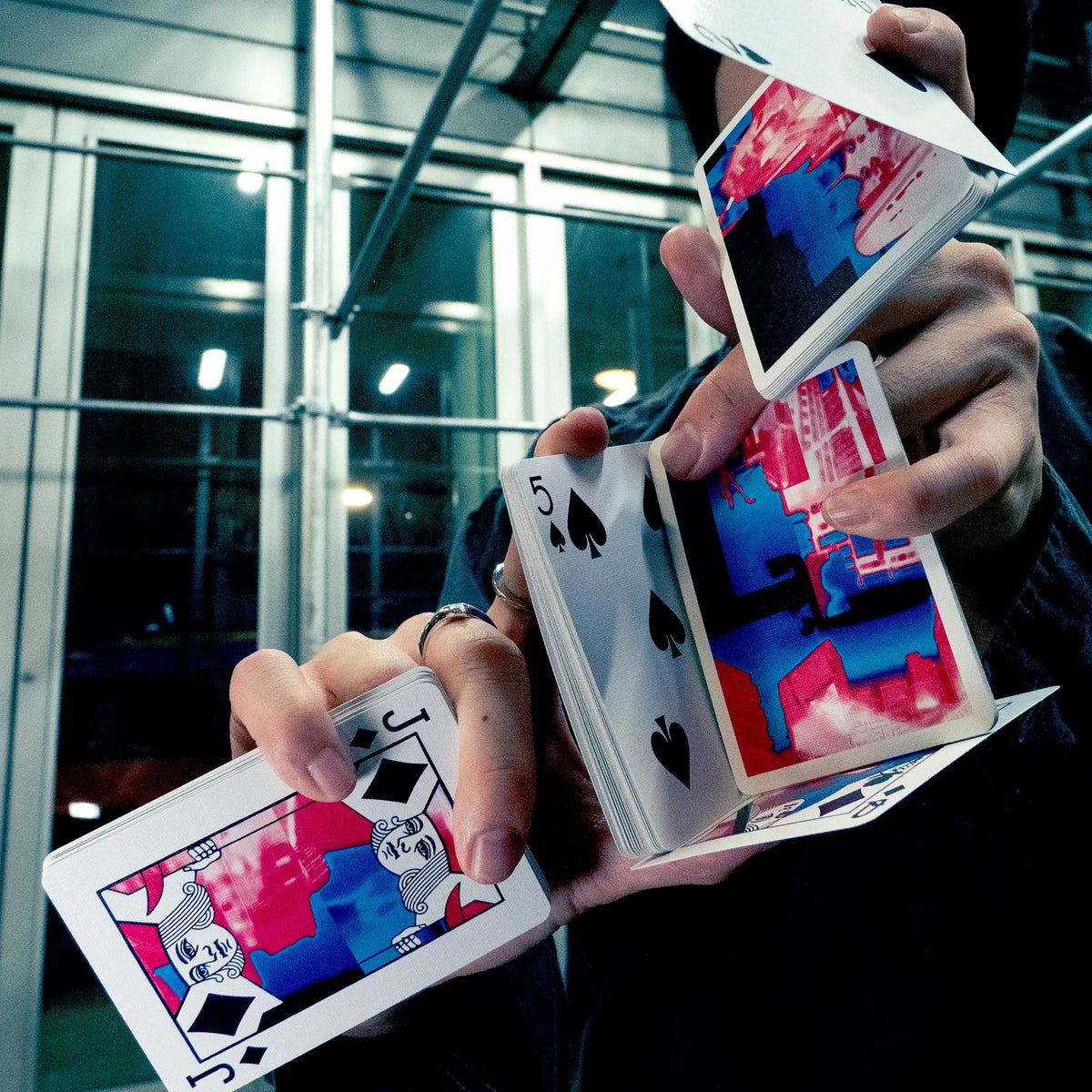 The Tokyo Edition of the Infrared playing cards by Missing