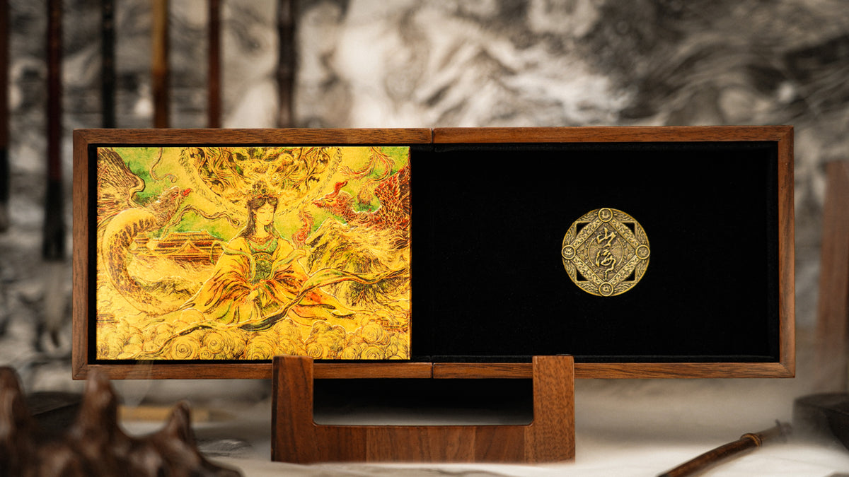 ShanHai Walnut Boxset Playing Cards by Ark Playing Cards