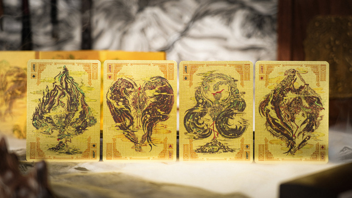 ShanHai Walnut Boxset Playing Cards by Ark Playing Cards