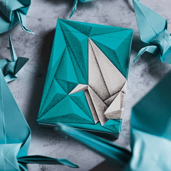 1000 Cranes Playing Cards - V2 Playing Cards by Riffle Shuffle Playing Card Company