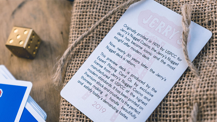 Jerry's Nuggets Vintage Feel Red Playing Cards Playing Cards by Expert Playing Card Co.