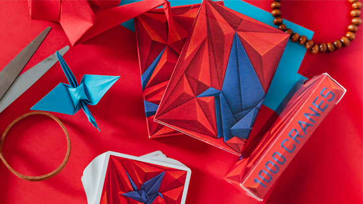 1000 Cranes Playing Cards by Riffle Shuffle Playing Cards by Riffle Shuffle Playing Card Company