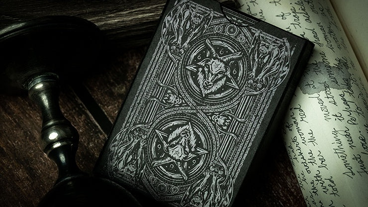 666 Purple Inferno Playing Cards by Riffle Shuffle Playing Cards by RarePlayingCards.com