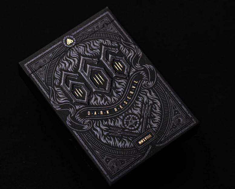 666 Dark Reserves Gold Foil Playing Cards Playing Cards by Riffle Shuffle Playing Card Company