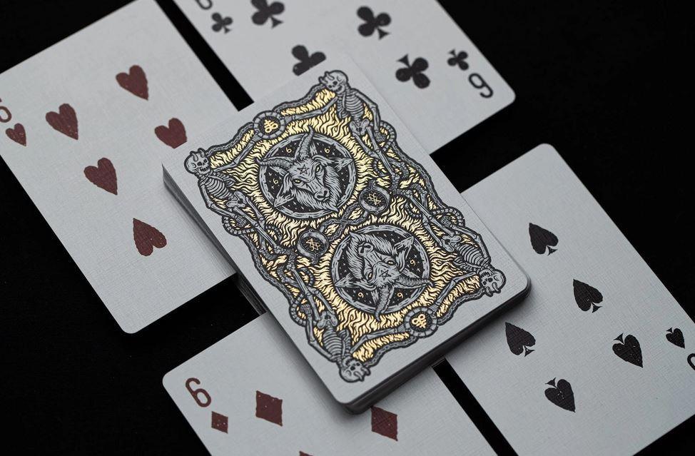 666 Dark Reserves Gold Foil Playing Cards Playing Cards by Riffle Shuffle Playing Card Company