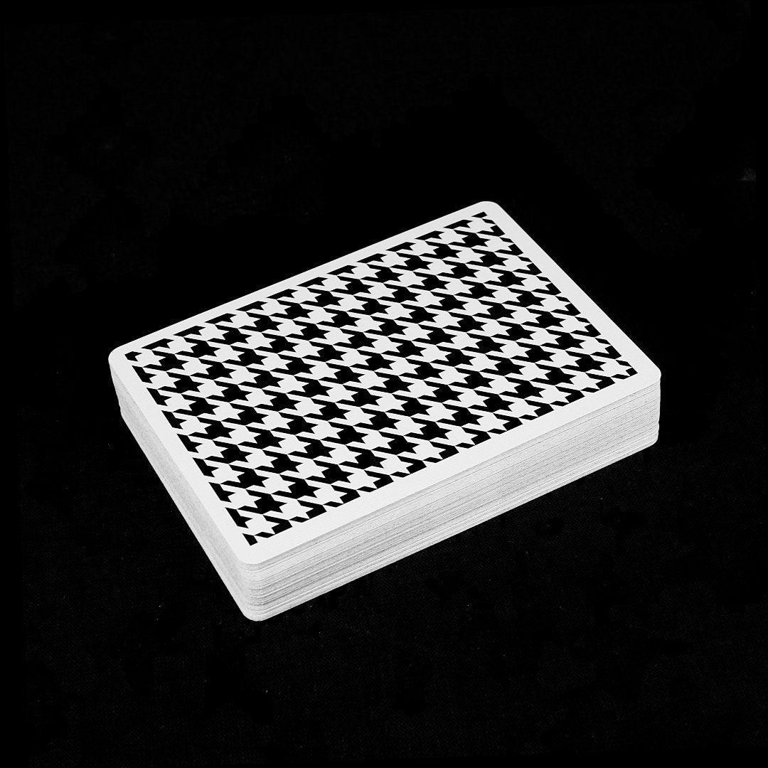 Anyone Worldwide Black Houndstooth Playing Cards