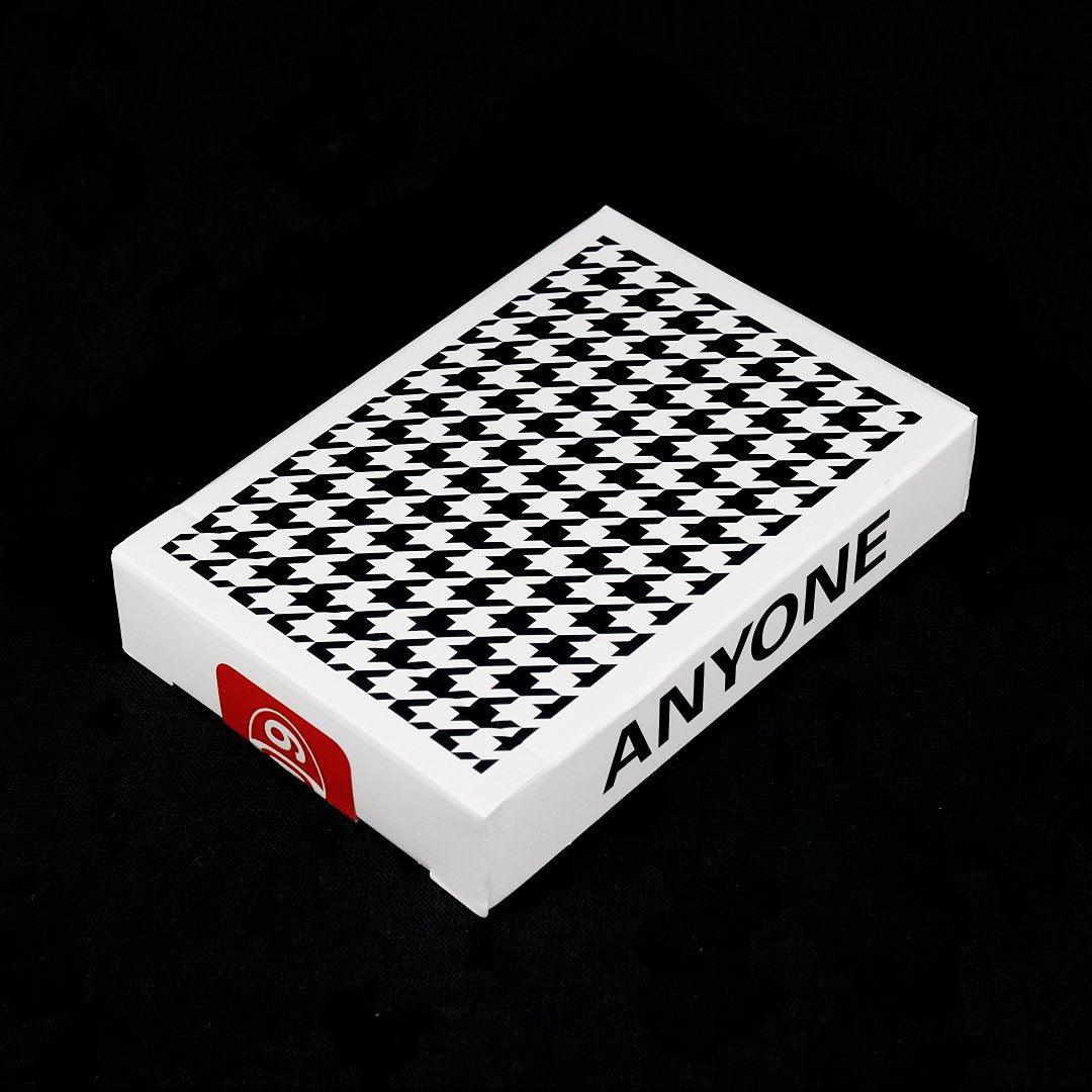 Anyone Worldwide Black Houndstooth Playing Cards