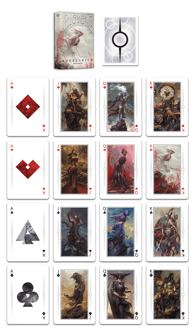 トランプ BICYCLE Angelarium Playing Cards Bicycle Angelarium Watchers Playing Cards – Rare Playing Cards