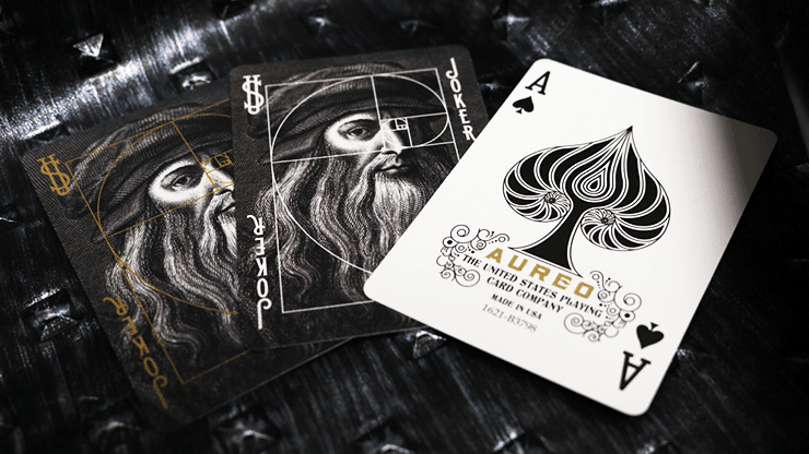 Bicycle Playing Cards - Aureo Black Playing Cards by Bicycle Playing Cards