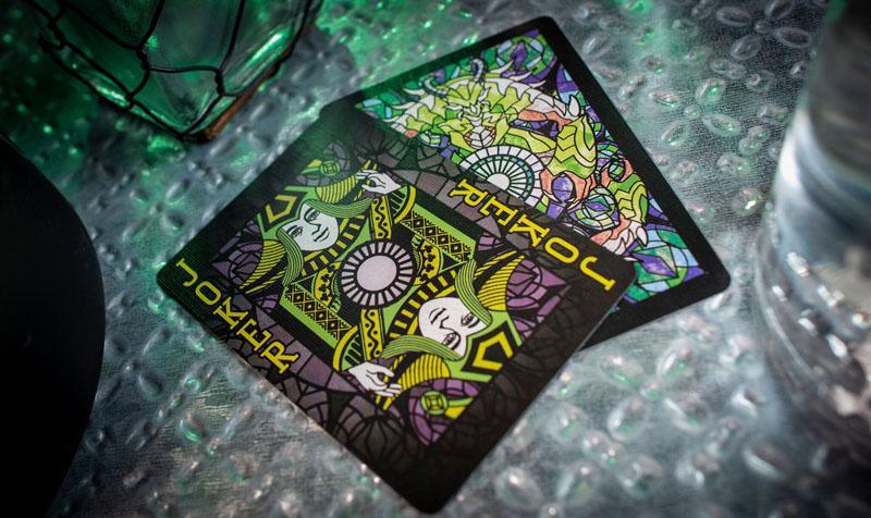 Bicycle Stained Glass Behemoth Playing Cards by Collectable Playing Cards