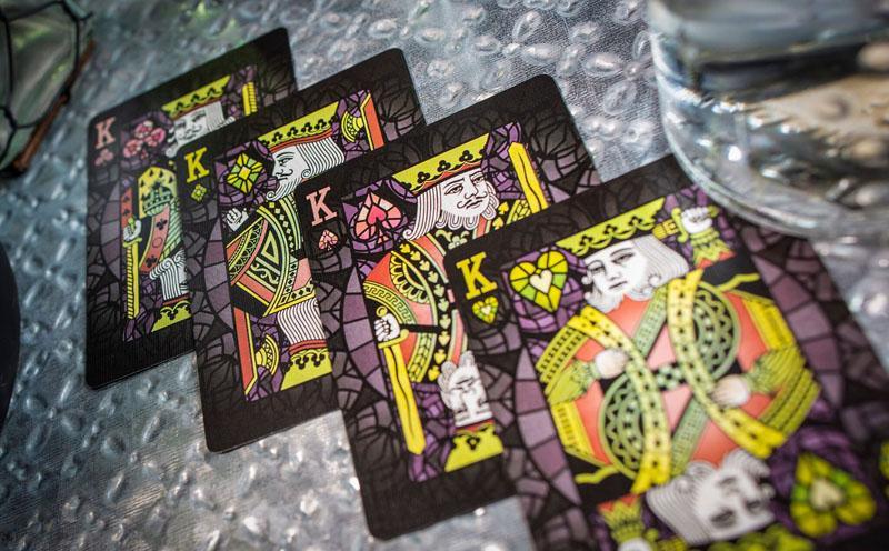 Bicycle Stained Glass Behemoth Playing Cards by Collectable Playing Cards