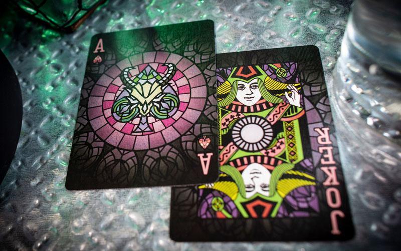 Bicycle Stained Glass Behemoth Playing Cards by Collectable Playing Cards