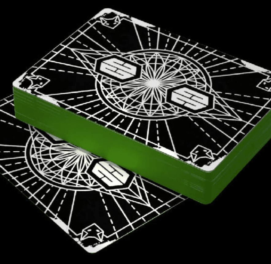 Chris Cards Gilded Green Playing Cards Playing Cards by Chris Cards