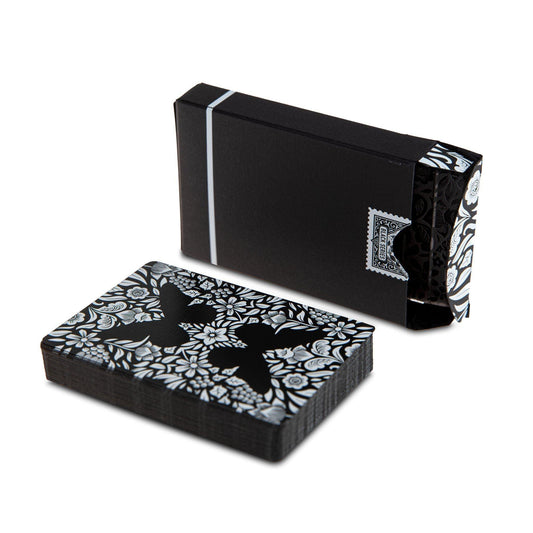 Butterfly Playing Cards - Unmarked Black and White Playing Cards by Ondrej Psenicka