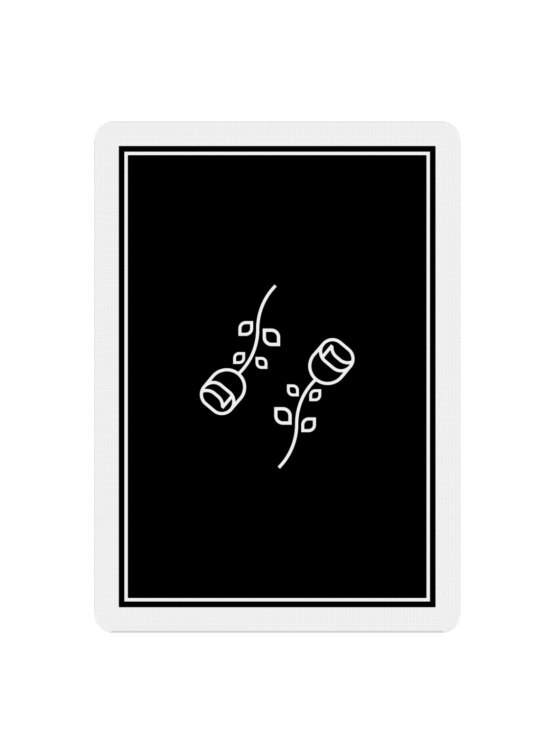 Black Roses Casino Playing Cards Playing Cards by Daniel Schneider