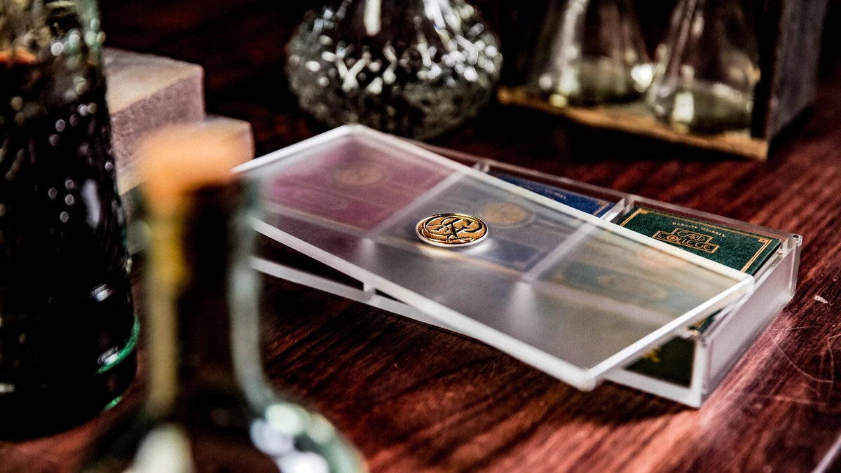 Card College Luxury Acrylic Box Set Playing Cards by Ark Playing Cards