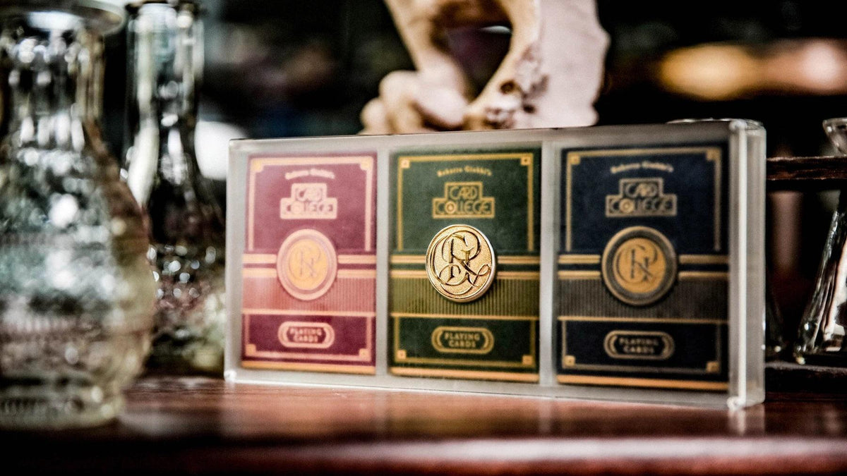 Card College Luxury Acrylic Box Set Playing Cards by Ark Playing Cards